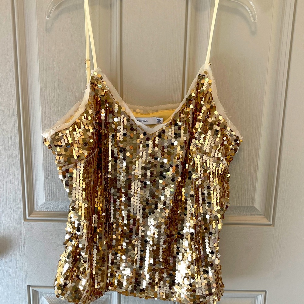 Gold sequin cami. Size XXL. Justfab